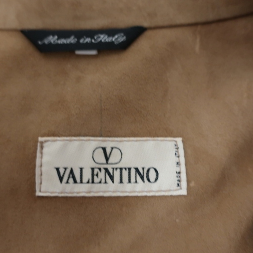 Valentino Suede Shirt Jacket Tan Size 54 - Picture 5 of 6